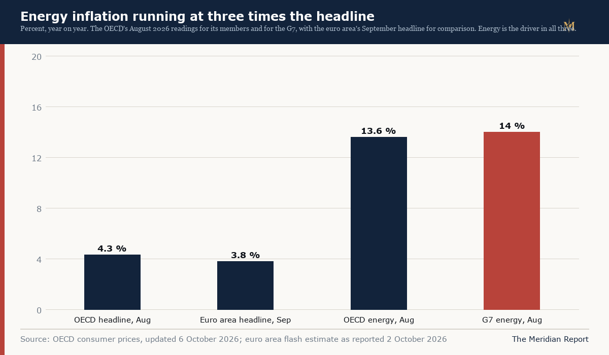 Headline and energy inflation in the latest readings