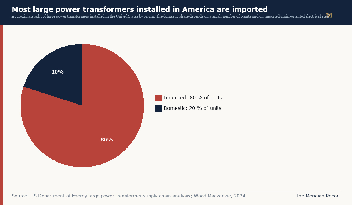 Where large power transformers installed in the United States come from